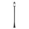 Z-Lite Roundhouse 1 Light Outdoor Post Mounted Fixture, Black And Clear Seedy 569PHB-519P-BK - alternate 1